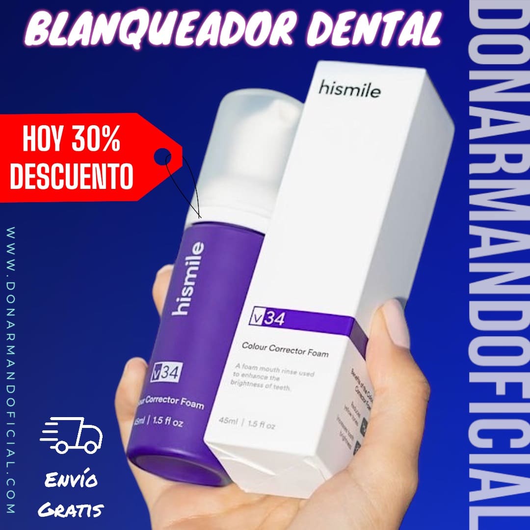 "BLANQUEADOR DENTALHISMILE ORIGINAL® SOLO HOY 3x1 $99.900"🦷